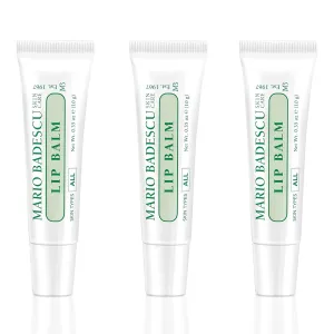 Mario Badescu Moisturizing Lip Balm for Dry Cracked Lips, Infused with Coconut Oil and Shea Butter, Ultra-Nourishing Lip Care Moisturizer for Soft, Smooth and Supple Lips