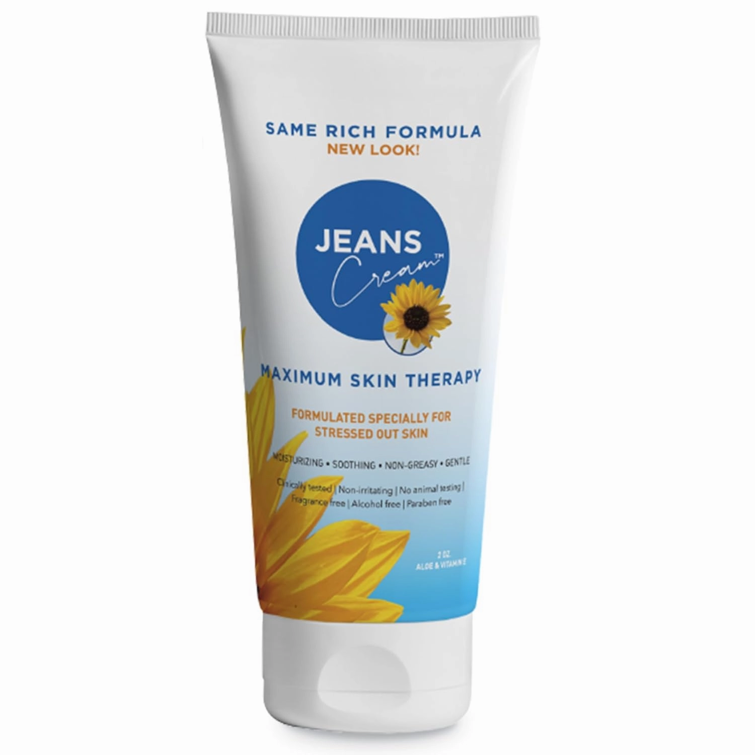 Maximum Skin Therapy Radiation Burn Cream, Moisturizing Vitamin E and Aloe Vera Cream for Compromised Skin, Minor Cuts, Sunburn and More, Non-Greasy Formula, 2 oz