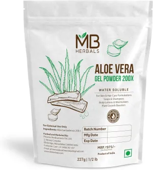 MB Herbals Aloe Vera Gel Powder 200X | 8 oz