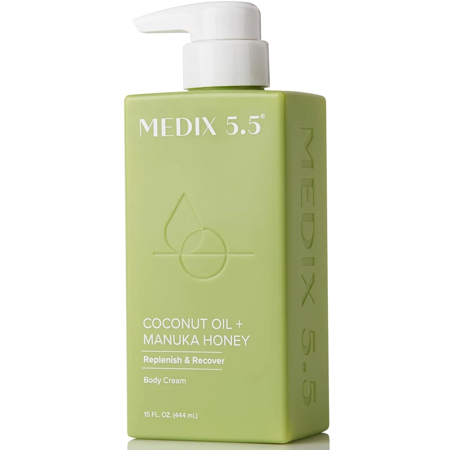 Medix 5.5 Coconut Body Lotion   Manuka Honey Cream, Coconut Oil Lotion For Women & Men, Natural Coconut Cream Moisturizer Body Butter Skin Care Balm For Stretch Marks, Cellulite, 15 Fl Oz