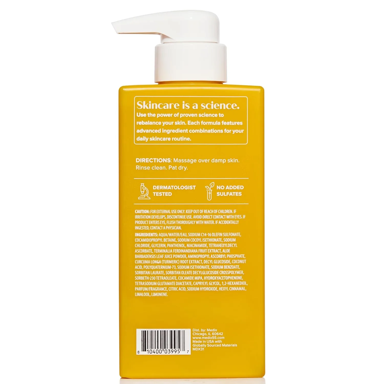 Medix 5.5 Radiant Glow Vitamin C Body Wash W/Niacinamide | Citrus Scented Gentle Body & Face Cleanser For Women, Men, Dry Skin, & Smoother-Looking Skin | Removes Dirt, Oil, & Impurities, 2-Pack