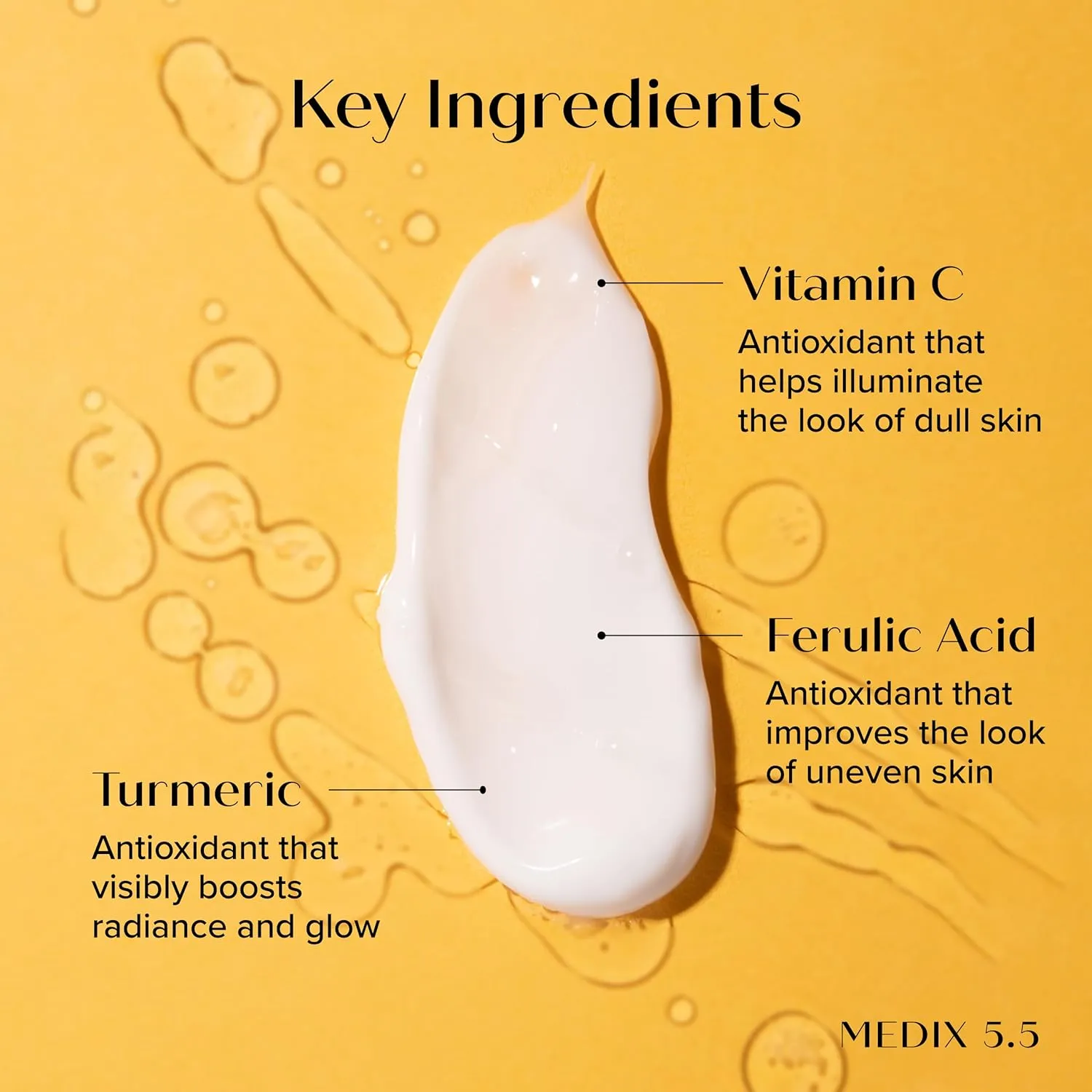 Medix 5.5 Vitamin C Cream Brightening Body Lotion & Face Moisturizer | Anti Aging Vitamin C Lotion For Women & Men Helps Soften The Look Of Dark Spots, Wrinkles, & Uneven Looking Skin Tone, 15 Fl Oz