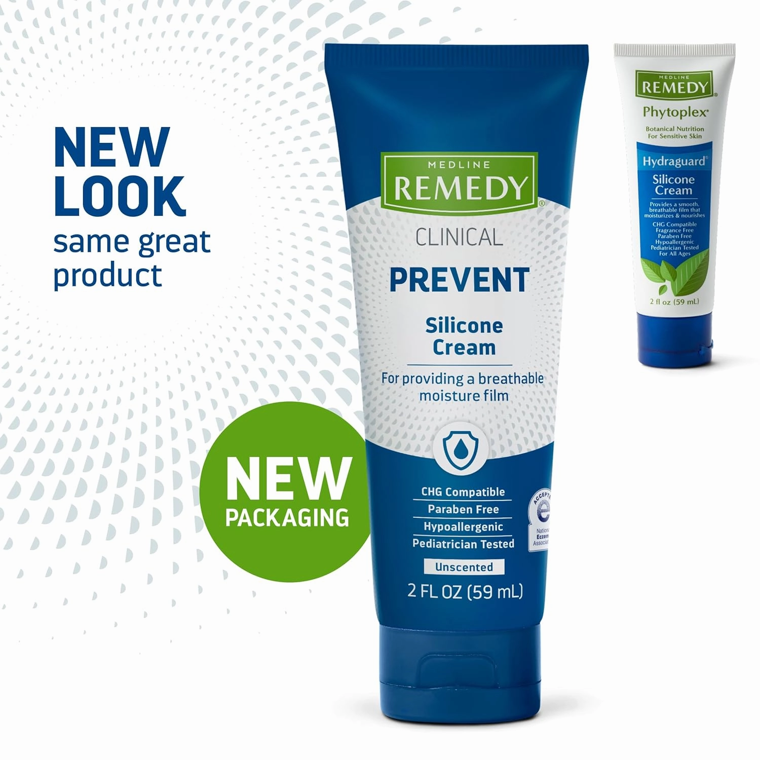 Medline Remedy Clinical Silicone Cream (2 oz), Unscented, Chapped, Sensitive Skin, Breathable, Incontinence Care, Soothing, Breathable Film, Moisturizing, Nourishing (Pack of 4)