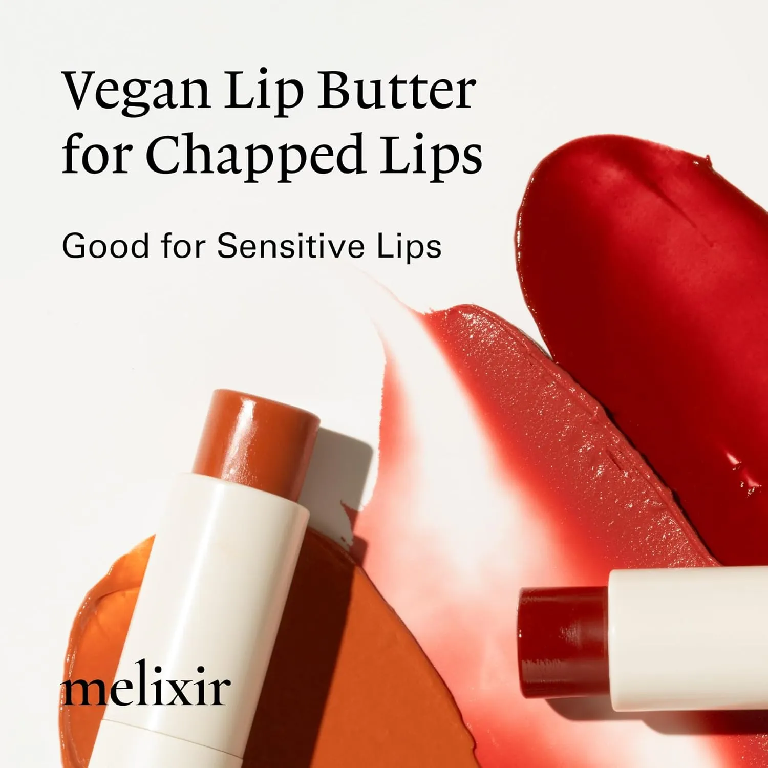 Melixir Vegan Lip Butter #11 Autumn Rain(Tinted) ( 11 more colors), Bee Free, Petrolatum Free, Deep Nourishing Plant-Based Vegan Chapstick, Lip Balm for Dry, Cracked and Chapped Lips