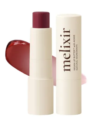Melixir Vegan Lip Butter #11 Autumn Rain(Tinted) ( 11 more colors), Bee Free, Petrolatum Free, Deep Nourishing Plant-Based Vegan Chapstick, Lip Balm for Dry, Cracked and Chapped Lips