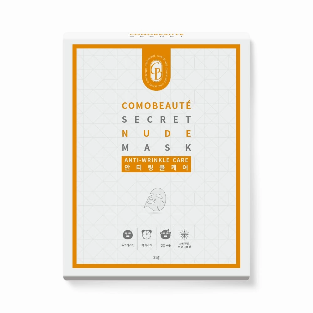 MissDragon COMOBEAUTE Anti-wrinkle Facial Mask (10 Pack) – Korean Skincare Facial Anti-aging Sheet Mask with Patented Ingredients Cica Hyaluronic Acid Niacinamide Adenosine