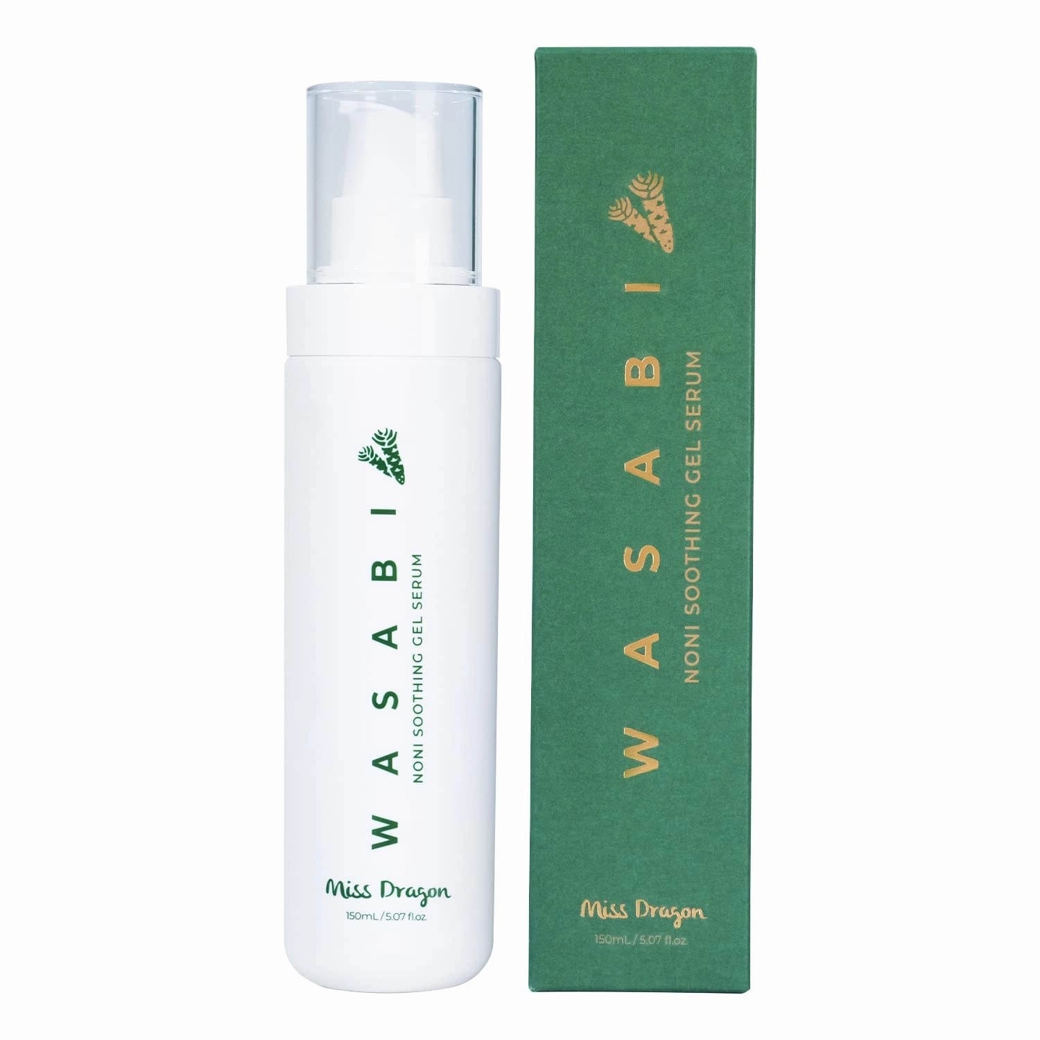 MissDragon Wasabi Noni Soothing Gel Serum (5.07 fl.oz.) – Vegan, Mildly Acidic pH 5.5 Gel-Based Calming Moisturizing Serum Korean Skincare for Sensitive and Acne-Prone Skin