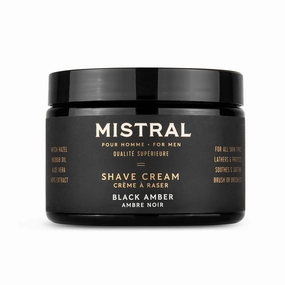 Mistral Shave Cream Tub, Black Amber, 9 Oz.