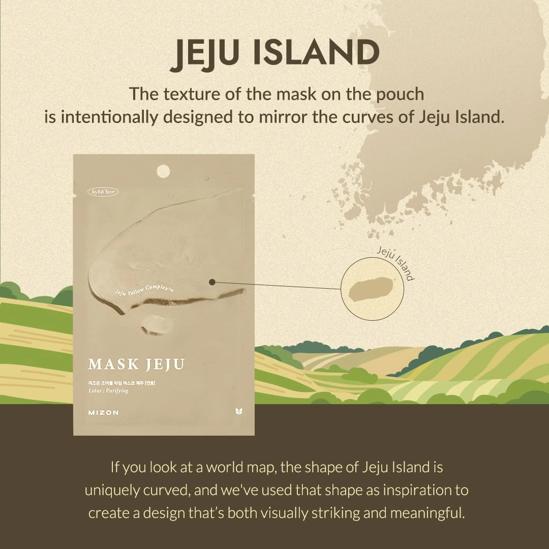 MIZON Joyful Time Jeju Face Mask Bundle (10 PCS) – Multi-Pack with 2 of Each: Heartleaf, Fig & Aloe, Lotus, Hydrangea & Camellia – Moisturizing & Nourishing Korean Face Masks for Radiant Skin