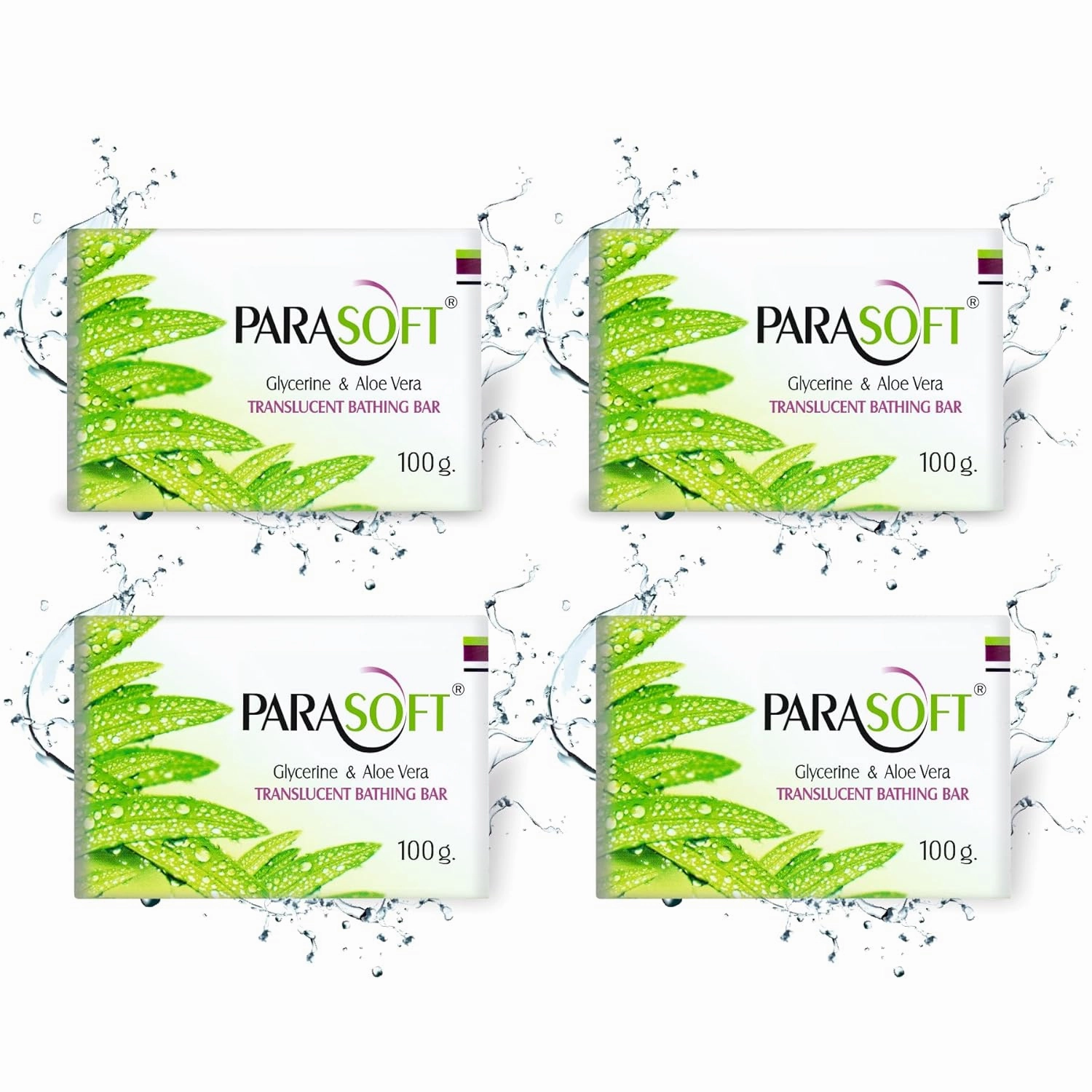 Moisturising Cleansing Body Soap For Dry Skin with Goodness of Aloe Vera & Glycerine For Purification, Sensitive Skin Friendly -100 gm (Pack of 4)