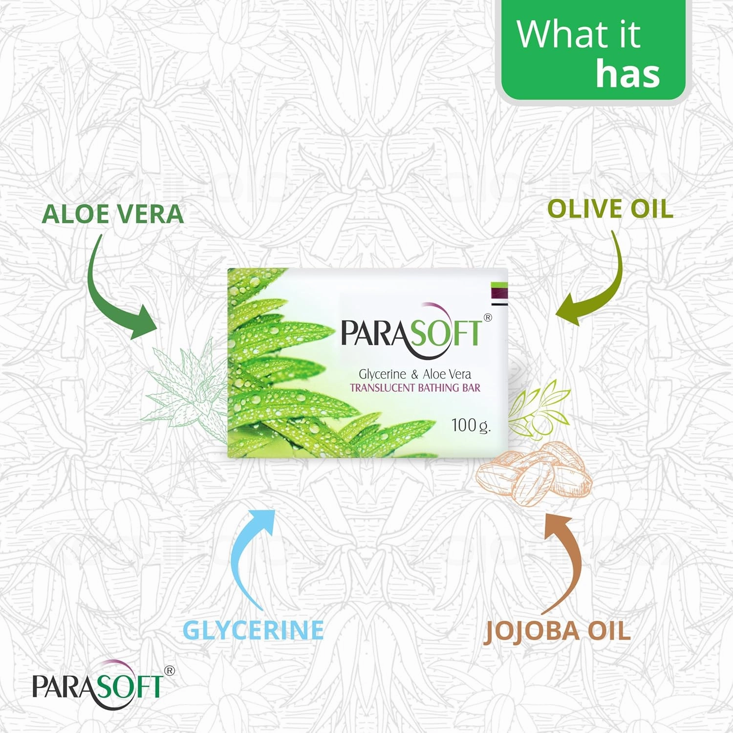 Moisturising Cleansing Body Soap For Dry Skin with Goodness of Aloe Vera & Glycerine For Purification, Sensitive Skin Friendly -100 gm (Pack of 4)