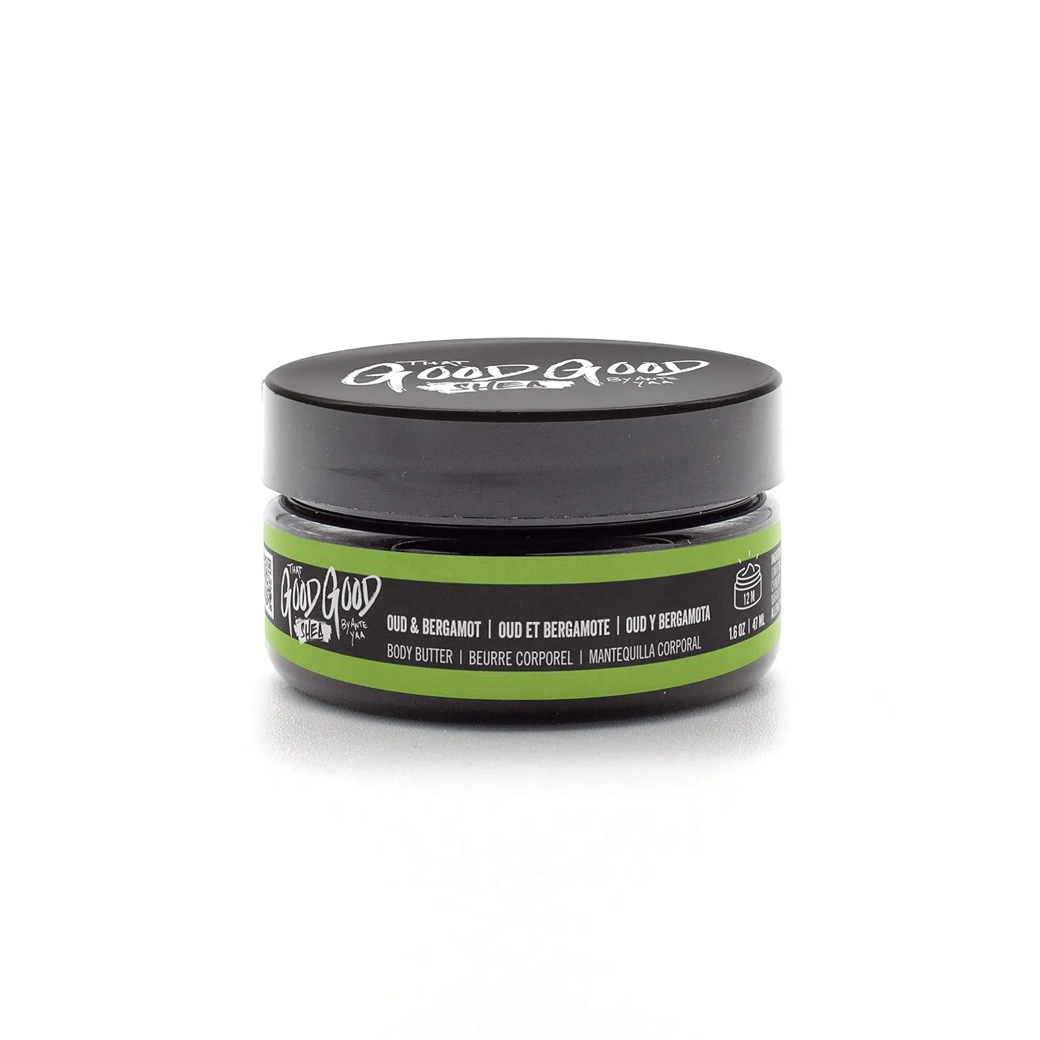 Moisturizing Shea Body Butter 2-Pack Ultra-Moisturizing Whipped 100% Unrefined Raw Organic Natural Shea Butter Cream to Nourish Dry Skin (Oud & Bergamot, 1.6 oz)