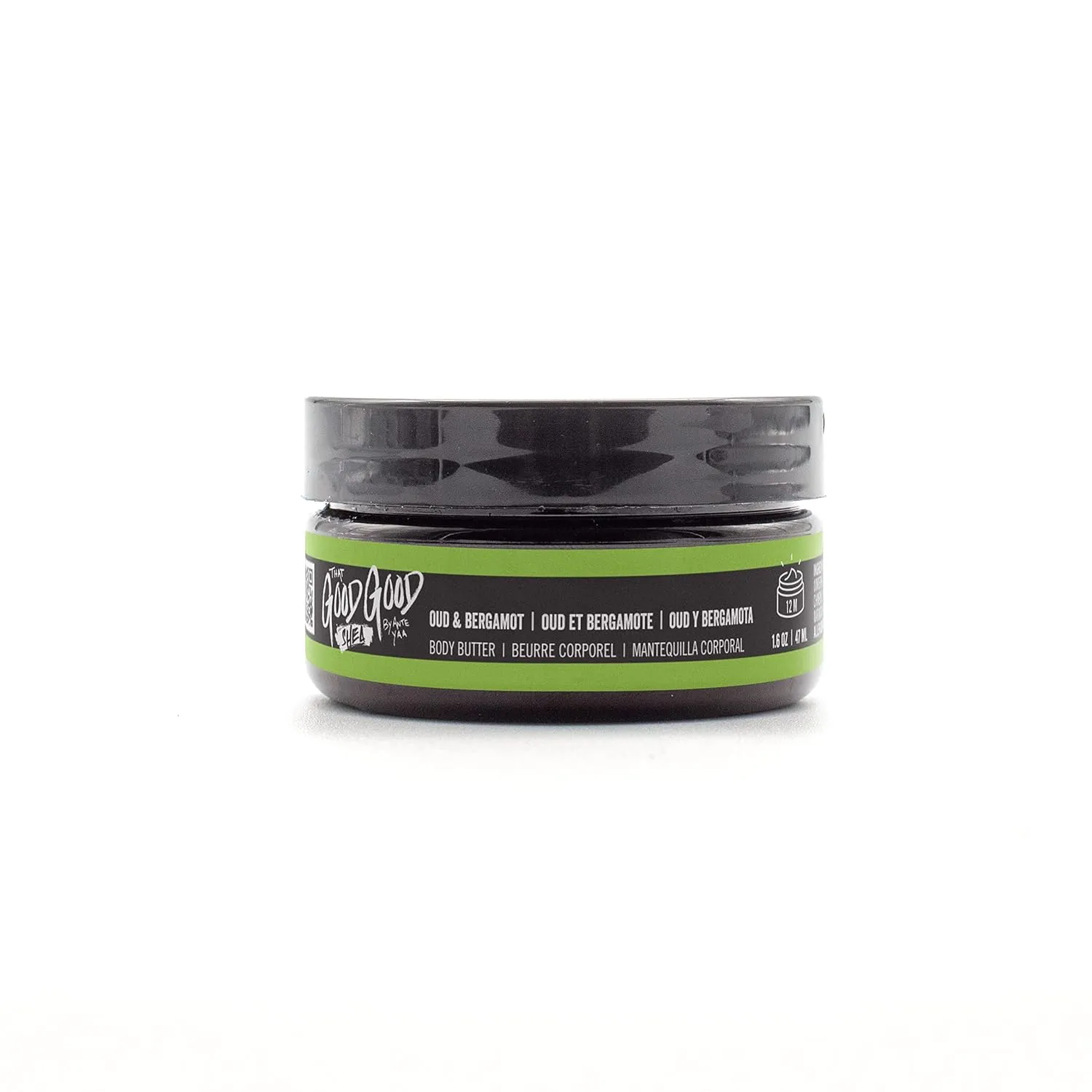 Moisturizing Shea Body Butter 2-Pack Ultra-Moisturizing Whipped 100% Unrefined Raw Organic Natural Shea Butter Cream to Nourish Dry Skin (Oud & Bergamot, 1.6 oz)