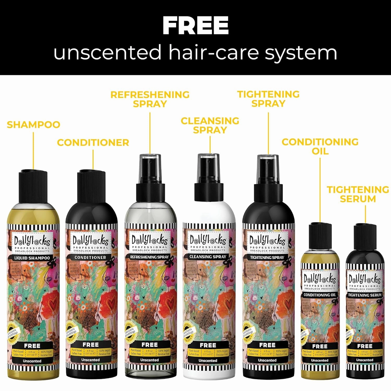 Moisturizing Hair Conditioning Oil - Organic Oil for Dry, Damaged, Curly & Frizzy Hair, Dreadlocks - Unscented, 4 oz