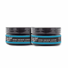 Moisturizing Shea Body Butter 2-Pack Ultra-Moisturizing Whipped 100% Unrefined Raw Organic Natural Shea Butter Cream to Nourish Dry Skin (Baby Powder, 1.6 oz)