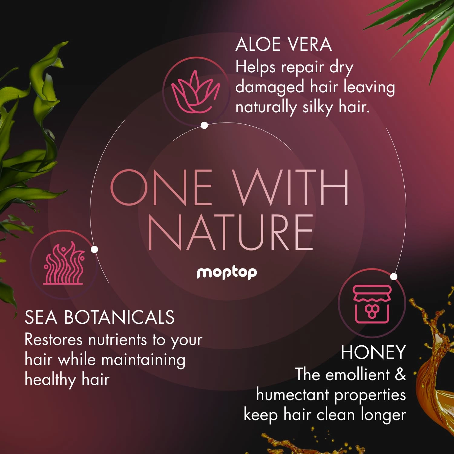 MopTop Salon Anti Frizz Hair Gel – Salon Quality Curl Defining Gel to Enhance Wavy, Curly and Kinky-Coily Hair, Medium Hold, For Frizz Control, with Aloe, Sea Botanicals & Honey (Citrus Medley, 8oz)