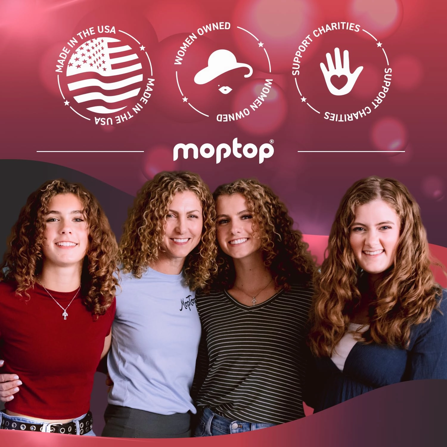 MopTop Salon Anti Frizz Hair Gel – Salon Quality Curl Defining Gel to Enhance Wavy, Curly and Kinky-Coily Hair, Medium Hold, For Frizz Control, with Aloe, Sea Botanicals & Honey (Citrus Medley, 8oz)