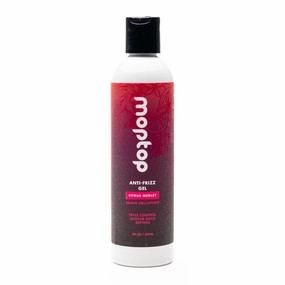 MopTop Salon Anti Frizz Hair Gel – Salon Quality Curl Defining Gel to Enhance Wavy, Curly and Kinky-Coily Hair, Medium Hold, For Frizz Control, with Aloe, Sea Botanicals & Honey (Citrus Medley, 8oz)