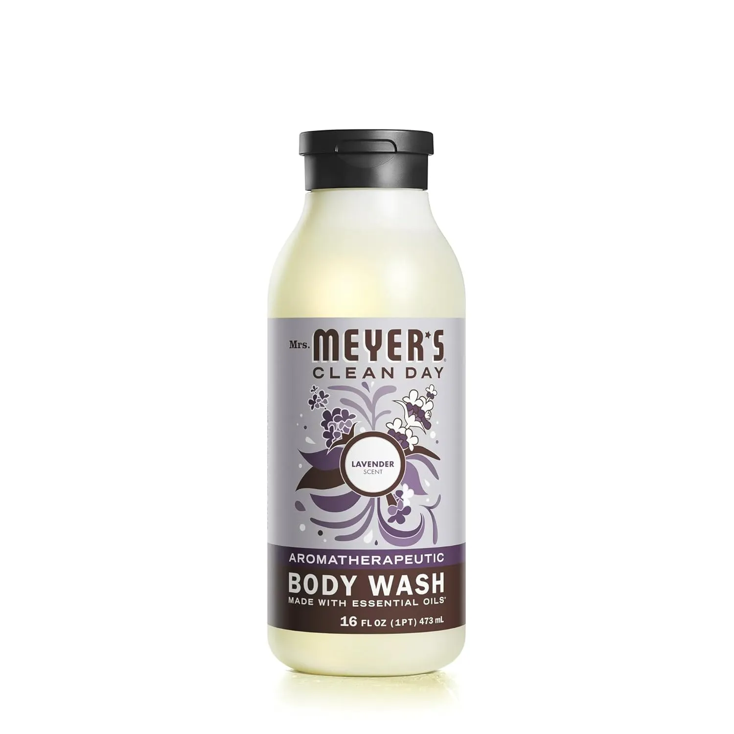 MRS. MEYER'S CLEAN DAY Body Wash, Lavender 16 Fl Oz (Pack of 2)