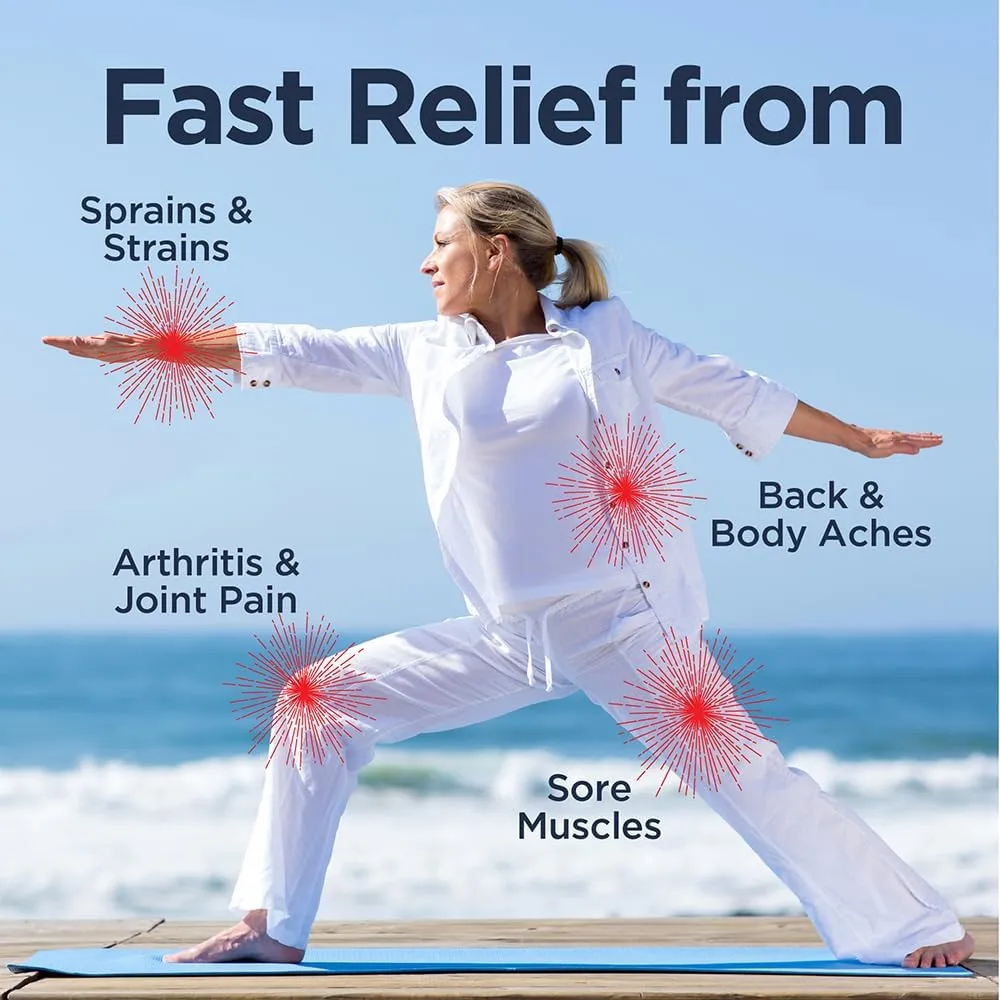 MUJO Extra Oomph Pain Relief Roll-On Gel – Fast-Acting, Long-Lasting Menthol with Organic Arnica, Aloe, Hemp – ICY Relief for Muscles, Joints, Backaches, Arthritis – 3 fl oz