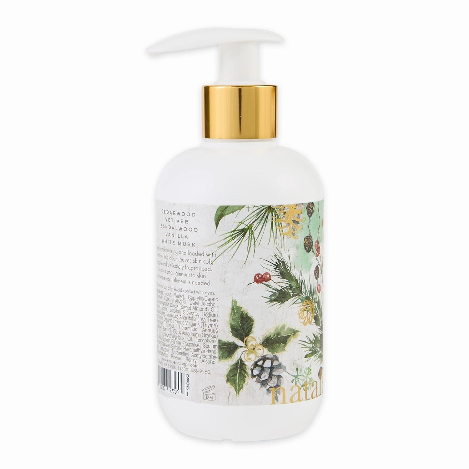 Natale 8.4 Fl Oz Body Lotion, Moisturizing, Non-Greasy Formula, White Spruce