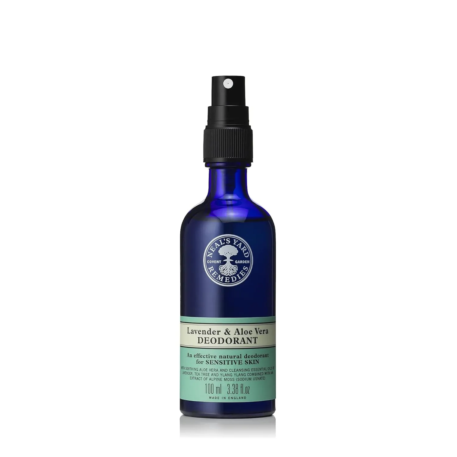 Neal's Yard Spray Deodorant with a Blend of Cleansing Extracts & Essential Oils for All Skin Types, Aluminum & Cruelty Free, Lavender & Aloe, 100mL