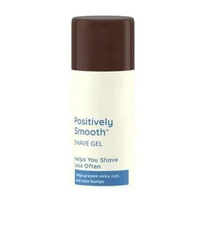 New Positively Smooth Shaving Gel with Aloe, Shave Cream for Men and Women, Lightly Scented, 7 oz (1 Pack, Package May Vary)