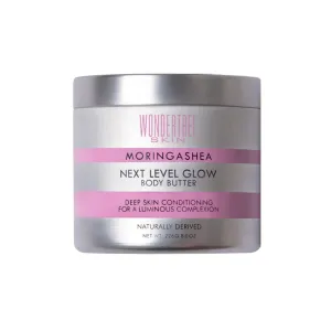 Next Level Glow Body Butter Created For Melanin-Rich Skin | Naturally Derived Ingredients | Moringa Oleifera, Shea Butter, Hyaluronic Acid & Flower Extract | Mango Citrus Scent (8oz)