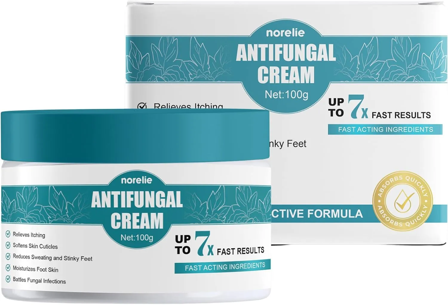 Norelie Antifungal Cream – 100g Moisturizing Skin Cream with Phellodendron, Sophora, Aloe Vera & Ginkgo – Non-Greasy, Plant-Based Formula for Dry Skin Care