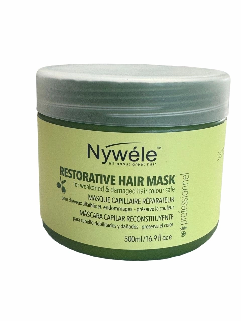 Nywele Restorative Hair Mask, 16.9 oz (500 ml) with Olive Oil - Moisturizing