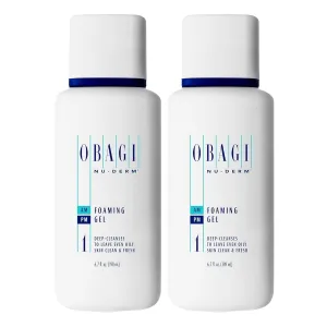 Obagi Nu-Derm Foaming Gel for Face – Hydrating Cleanser With Aloe Vera – Deep-Cleansing Foaming Facial Cleanser – For Normal to Oily Skin Types