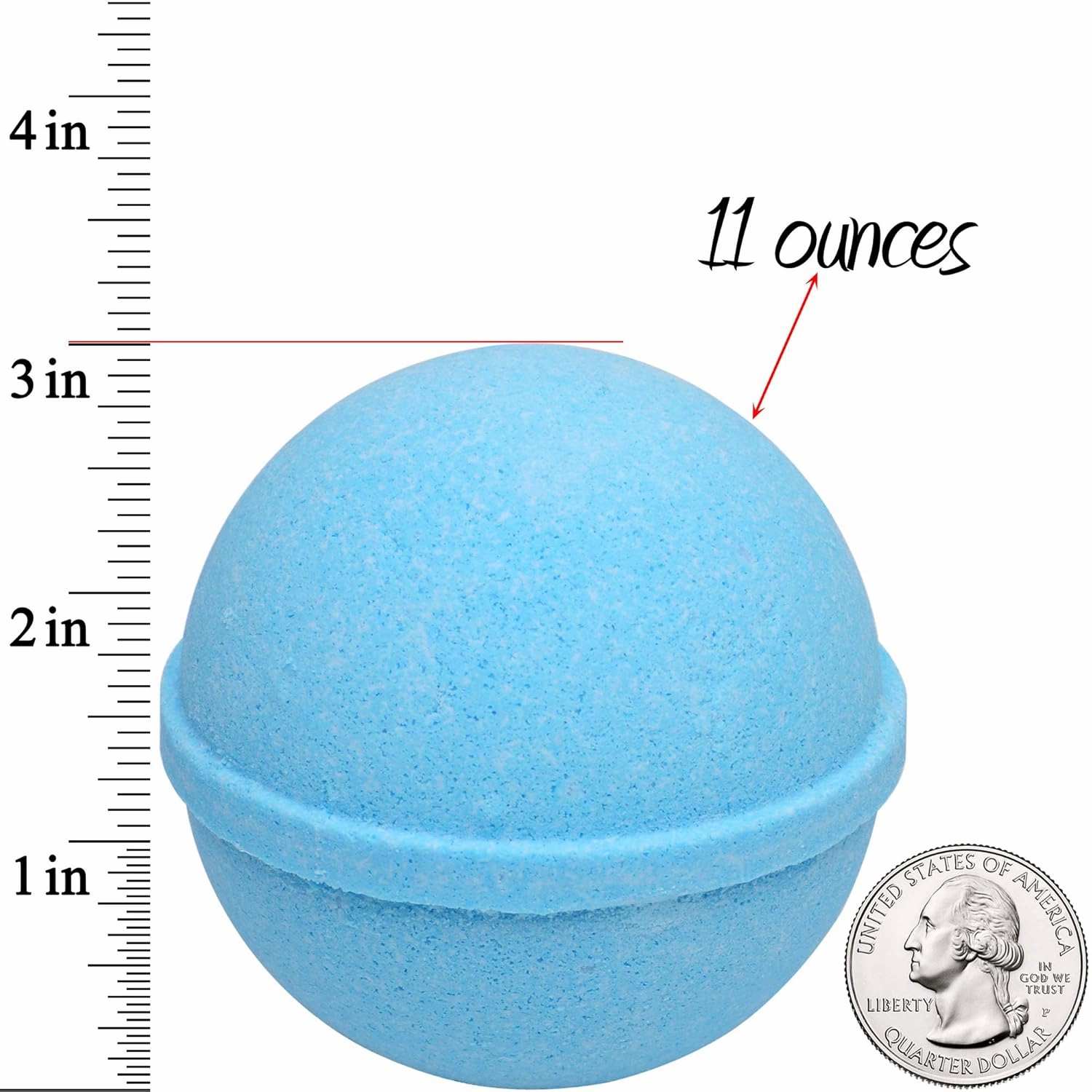 Ocean Breeze Lavender Bath Bombs Gift Set of 2 with Size 9 Ring Surprise Inside Each Made in USA