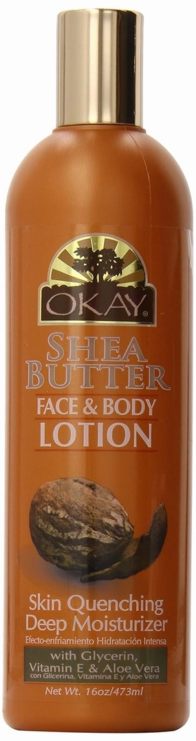 OKAY SHEA BUTTER HAND and BODY LOTION 16oz/473ml