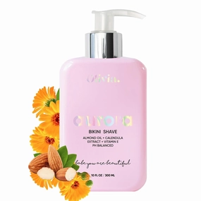 Olivia Beauty Ultra-Gentle Shaving Cream for Women - Organic Shave Butter, Intimate Bikini & Leg Shave Cream - Moisturizing & Fragrance-Free - Ideal for Sensitive Skin - 10 Fl Oz