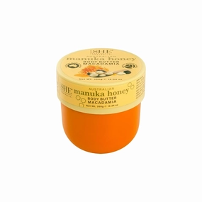 Om She Aromatherapy Manuka Honey Body Butter with Macadamia 12.34oz - Nourishing and Hydrating, Australian Manuka Honey, Organic Shea and Cocao Butter, Soothing. Australian Made.