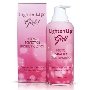 OMIC Lighten-Up Girl Skin Brightening Lotion, 13.5 Fl oz / 400ml, Moisturizing, Hydrating Lotion for Even Skin Tone, with Tyrostat and Vitamin C