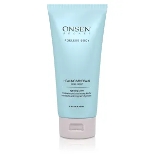 Onsen Secret Natural Daily Moisturizing Body Lotion w/Smoothing Organic Shea Butter for Normal to Dry Skin w/Healing Minerals, Jojoba, Aloe Vera, Vitamin E & Rice Bran Non-Greasy (Hydrating Leaves)
