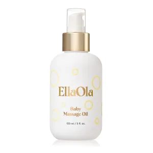 Organic Moisturizing Baby Massage Oil - Non Greasy Formula Made With Natural Jojoba, Sunflower, and Argan Oil to Hydrate Skin and Protect Against Cradle Cap | 5 fl. oz.