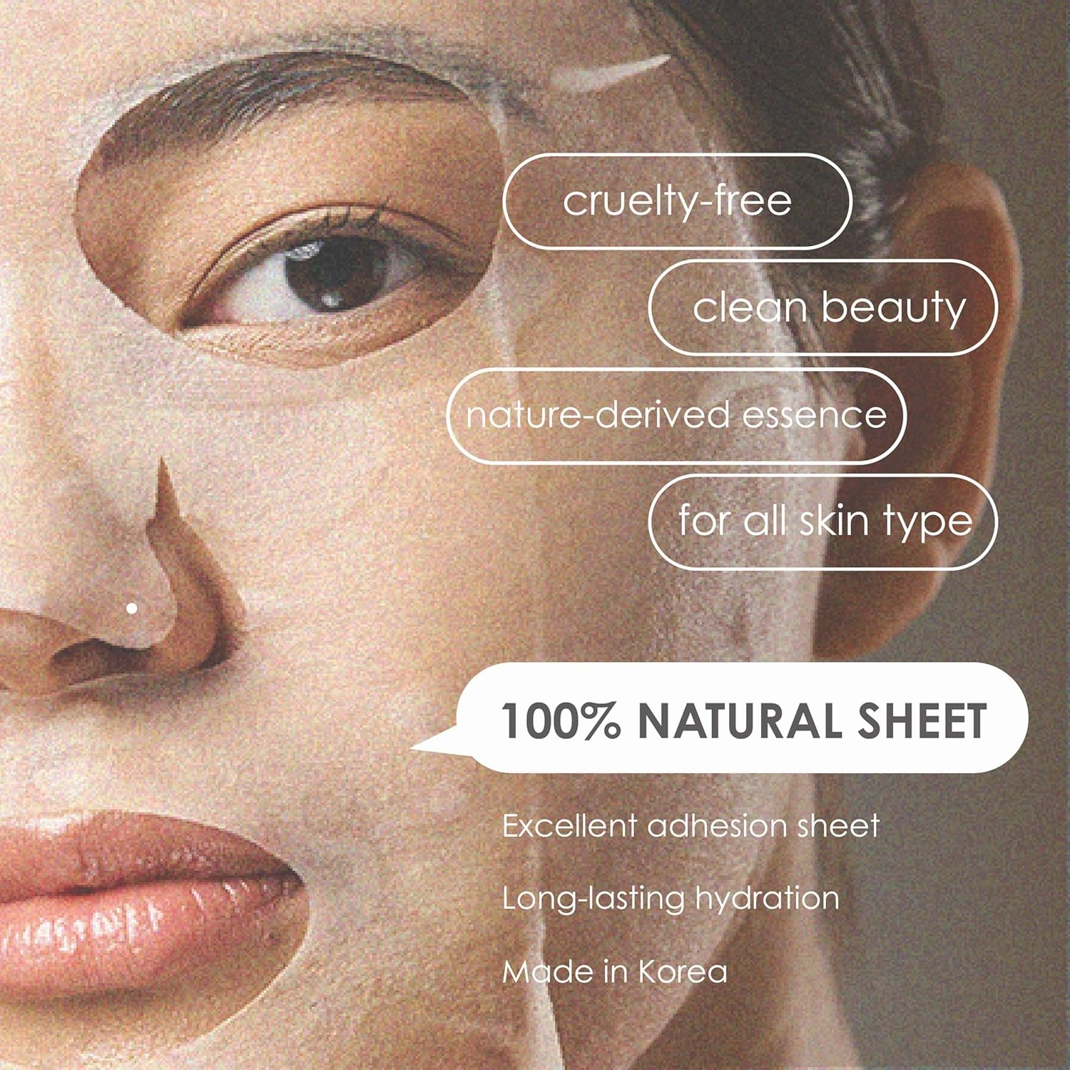 Original Derma Beauty Collagen Face Masks 24 PK Vegan Ultra Moisturizing Coconut Face Mask Skin Care Sheet Masks Set for Beauty & Personal Care Korean Face Mask
