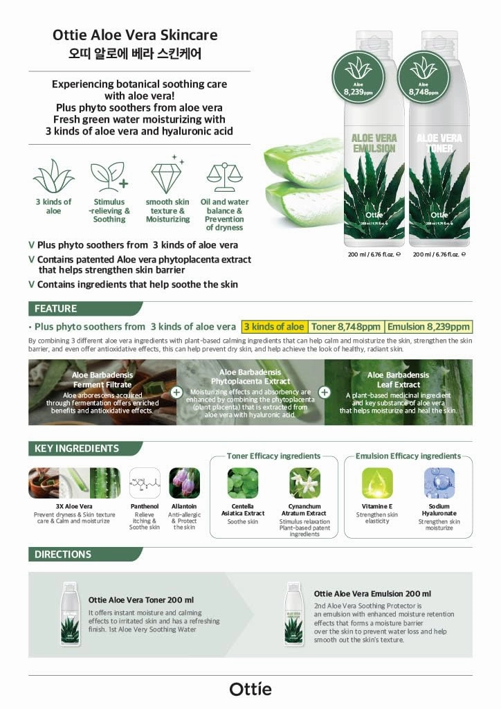 Ottie Aloe Vera Soothing Gel 150ml