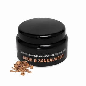 P.ink W.oolf Moisturizing Oudh & Sandalwood Shaving Cream For A Close, Comfortable, Irritation Free Smooth Shave, Smells Great, Hydrate, Soften Beard - 100 G