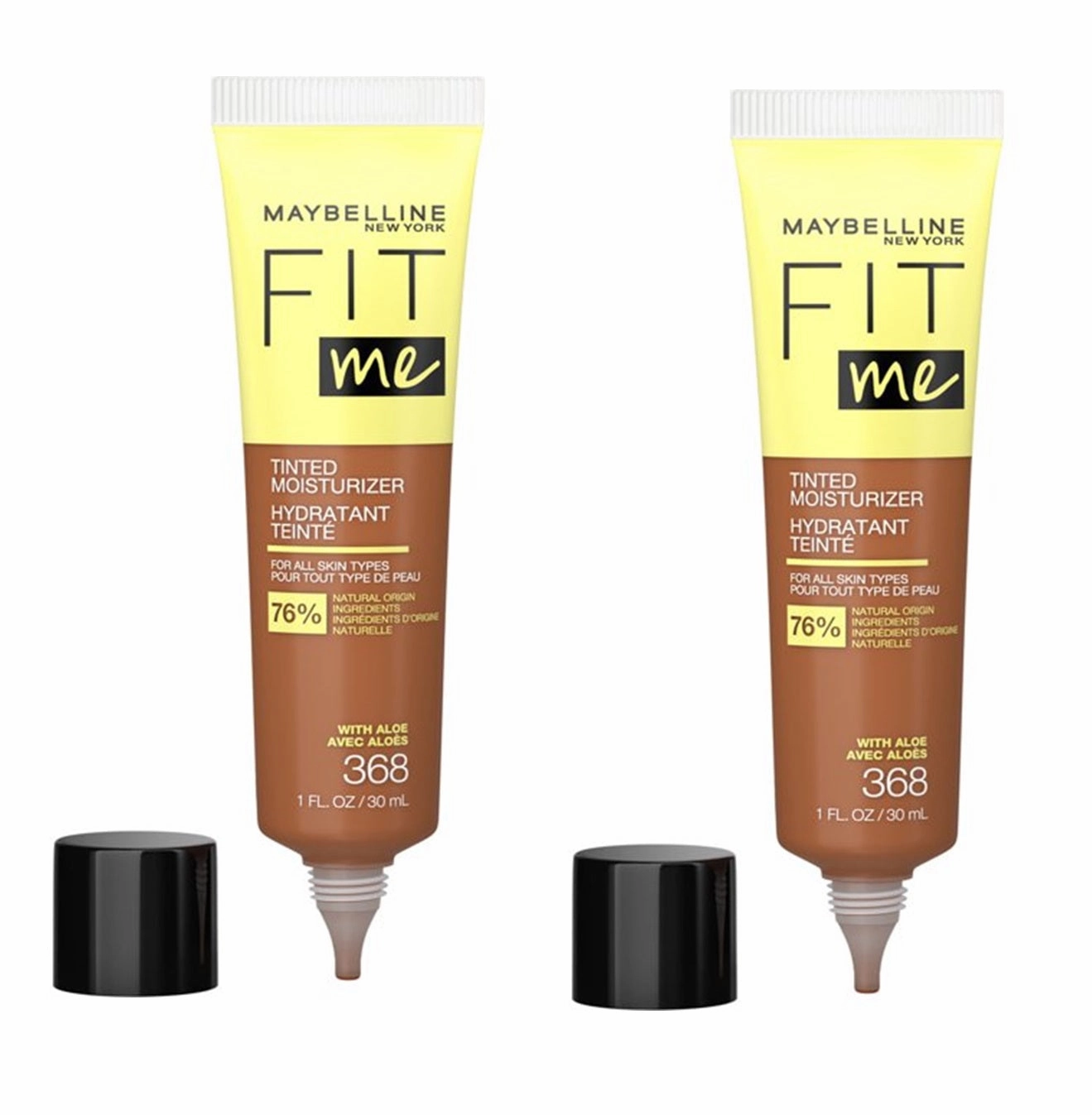 Pack of 2 Maybelline New York Fit Me Tinted Moisturizer, 368