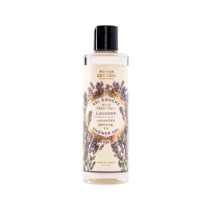 Panier des Sens - Shower Gel - Foaming Body Wash Women & Men - Moisturizing Body Soap with Glycerin, Olive Oil - 95% Natural Ingredients Body Care - Vegan Liquid Body Wash - 8,45 floz (Lavender)