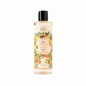 Panier des Sens – Provence Shower Gel – Foaming Citrus Body Wash Women & Men - Moisturizing Body Soap with Shea Oil - 96% Natural Ingredients Body Care - Vegan Liquid Body Wash - 8,45 floz