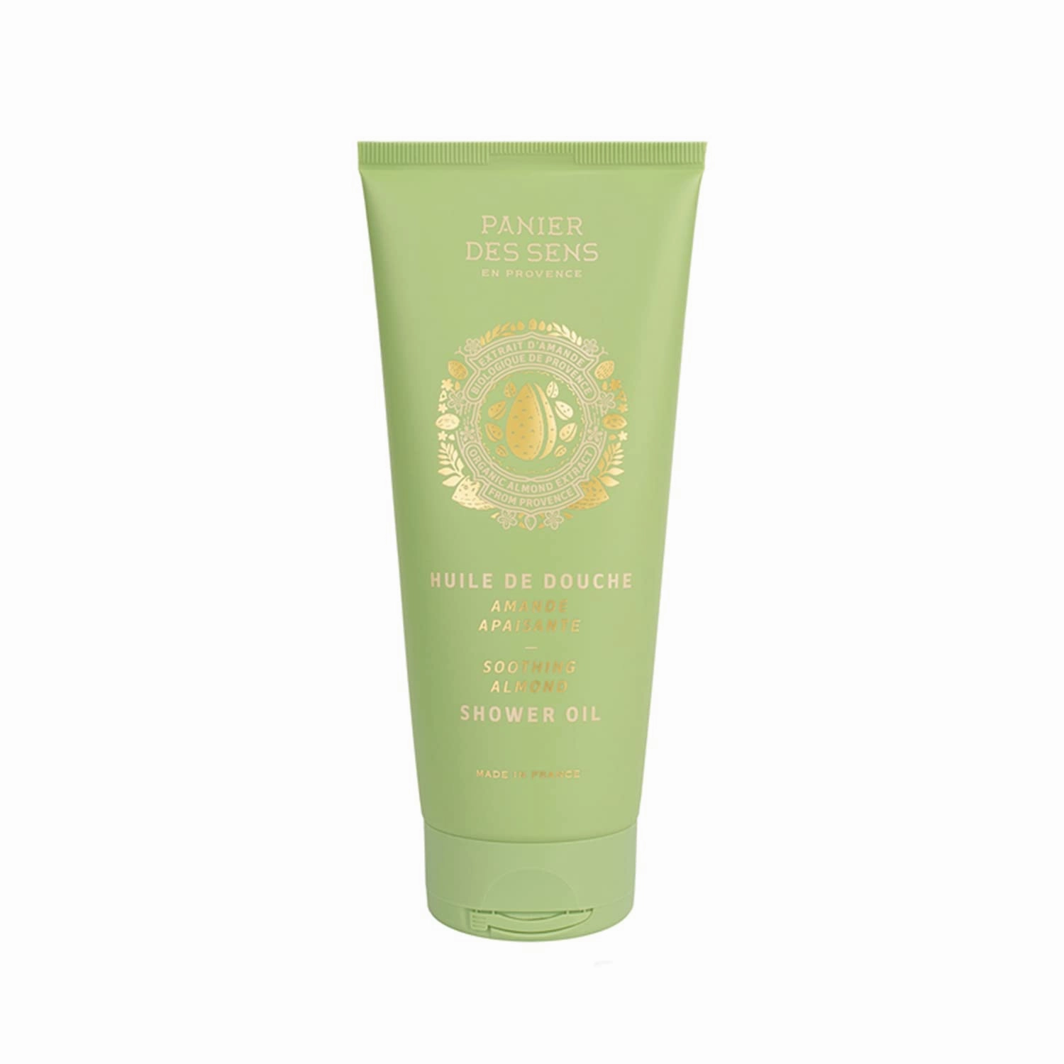 Panier des Sens – Shower Gel - Foaming Body Wash Women & Men - Moisturizing Body Soap with Shea Oil - 96% Natural Ingredients Body Care - Vegan Liquid Body Wash (Almond)