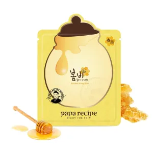 [Papa Recipe] Bombee Honey Mask Pack 25g * 10 sheets - Sheet Mask, Facial Skin Care, Deep Moisturizing Serum for Dry Skin - Korean Skin Care, K-Beauty