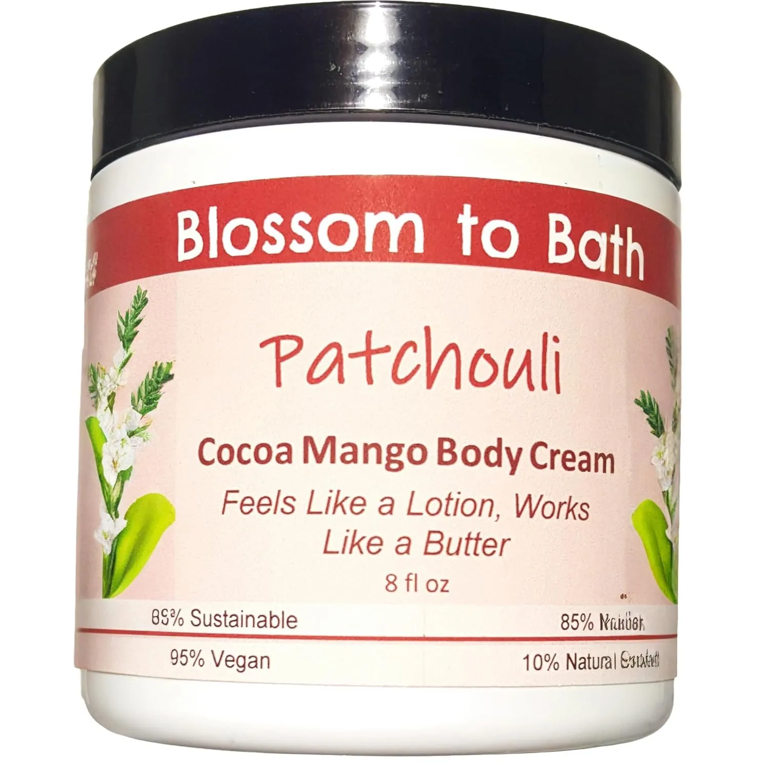 Patchouli Cocoa Mango Body Cream (8 Ounce) - Pure Essential Oil Fragrance - Feels Like A Lotion And Works Like A Butter with a Woodsy Exotic Scent