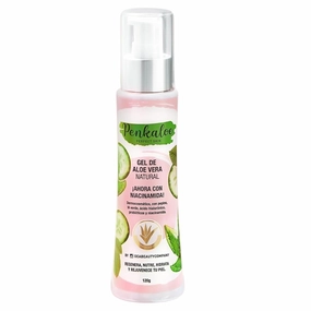 Penkaloe Gel de Aloe Vera con Niacinamida y Ácido Hialurónico, 4 oz | Hidrata, Calma y Mejora el Tono | Hydrates, Soothes & Improves Skin Tone | Controla Grasa y Regenera | Controls Oil & Regenerates