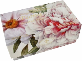 Peony Single 10.5 Oz. Soap Bar from Italy