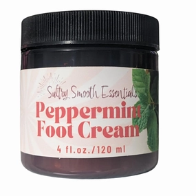 Peppermint Foot Cream - Relieves   Replenishes Dry Skin, Cooling Peppermint with Soothing Ultra-Moisturizing Shea   Cocoa Butters, Lanolin   Essentials oils (4 oz)